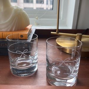 Kate Spade Glass Whiskey glasses